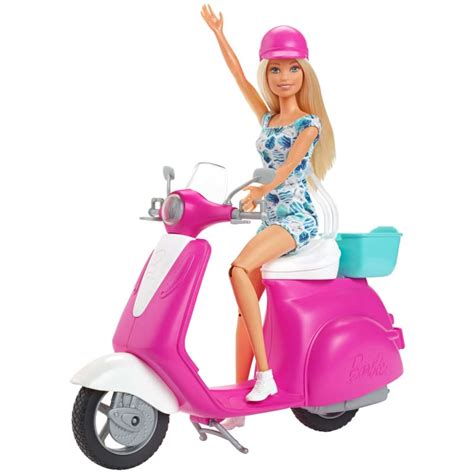 barbie scooter for doll|barbie fashionistas doll and scooter.